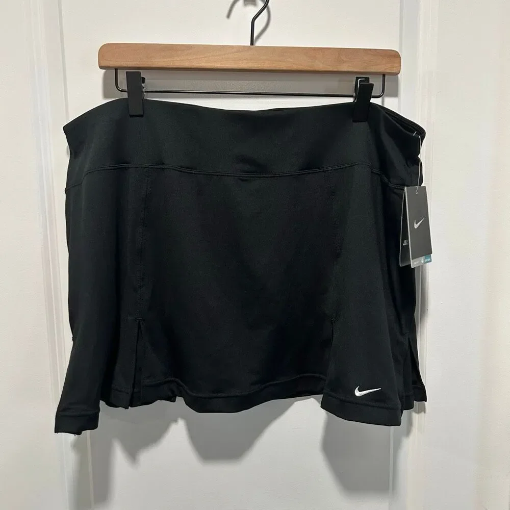 Nike Dri-FIT Club Golf Skort XL Tennis Black Pleated Skirt tennis Athleisure